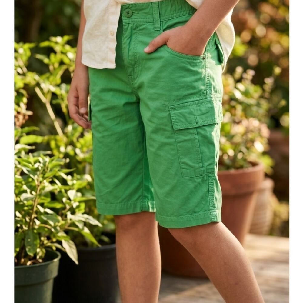 Benetton Kids Green Cargo Shorts Size 2XL 11-12